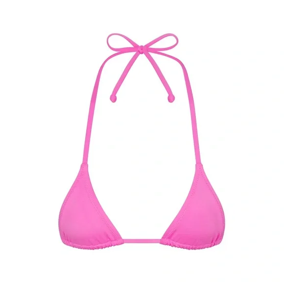 SKIMS Swim Micro Triangle Top in Taffy - Picture 1 of 1